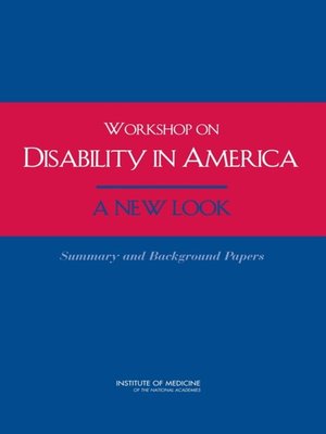 cover image of Workshop on Disability in America
